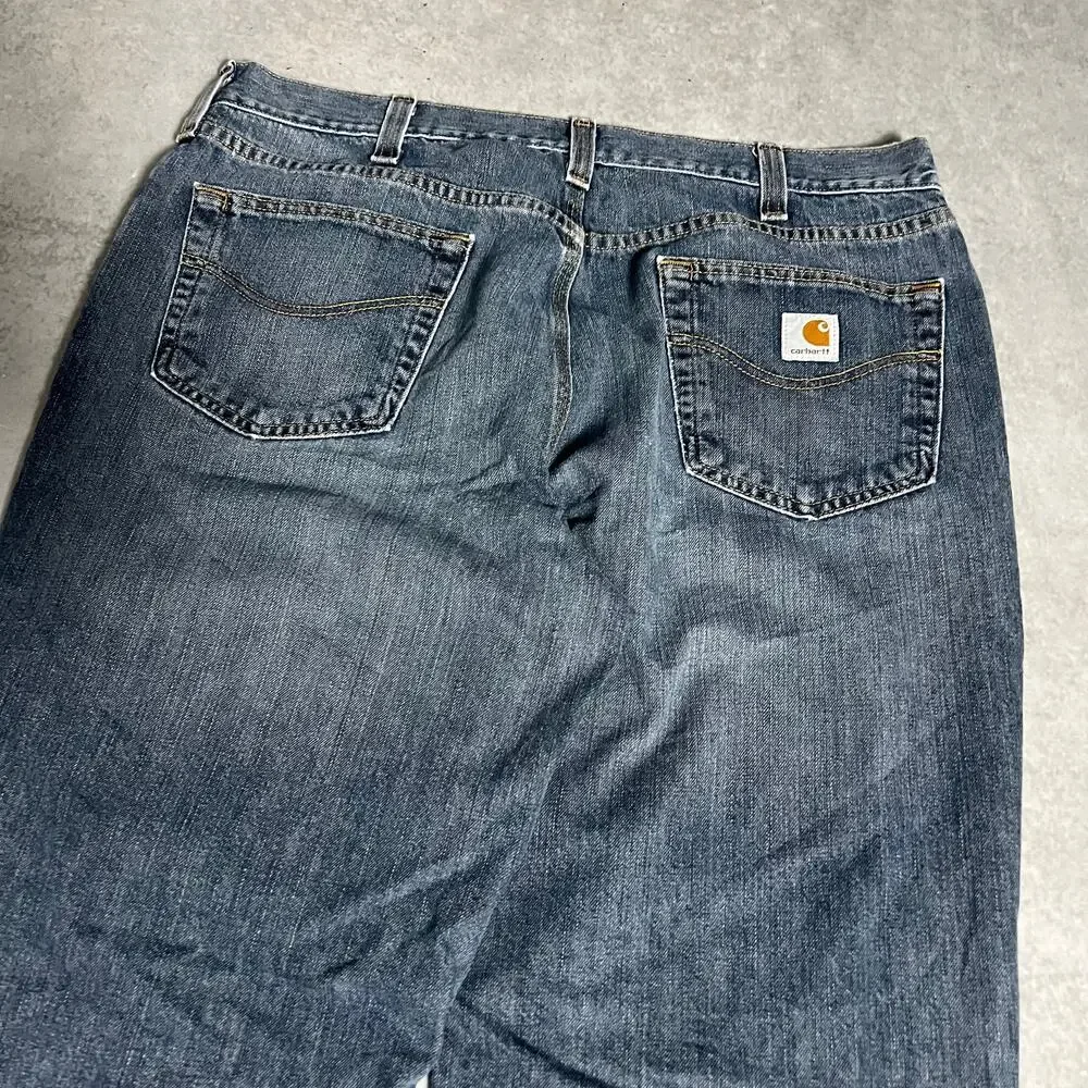 Carhartt Relaxed Fit Men’s Size 38x32 Workwear Jeans Blue Baggy Denim